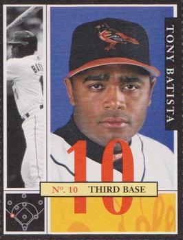 2002 Baltimore Orioles Program Cards #3 Tony Batista Front