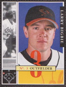 2002 Baltimore Orioles Program Cards #6 Larry Bigbie Front
