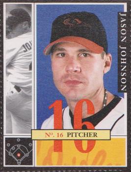 2002 Baltimore Orioles Program Cards #19 Jason Johnson Front