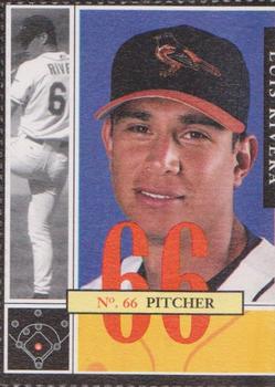 2002 Baltimore Orioles Program Cards #28 Luis Rivera Front