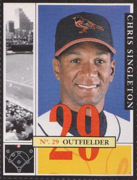 2002 Baltimore Orioles Program Cards #34 Chris Singleton Front