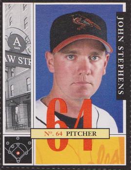 2002 Baltimore Orioles Program Cards #35 John Stephens Front