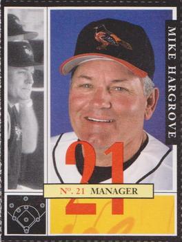 2002 Baltimore Orioles Program Cards #37 Mike Hargrove Front