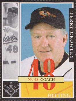 2002 Baltimore Orioles Program Cards #38 Terry Crowley Front
