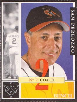 2002 Baltimore Orioles Program Cards #41 Sam Perlozzo Front