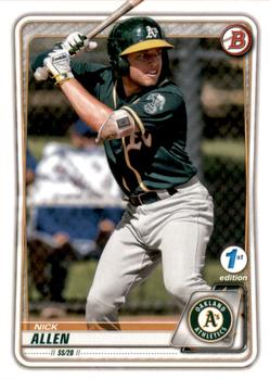 2020 Bowman 1st Edition #BFE-105 Nick Allen Front