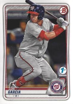 2020 Bowman 1st Edition #BFE-114 Luis Garcia Front