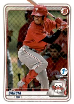 2020 Bowman 1st Edition #BFE-126 Luis Garcia Front