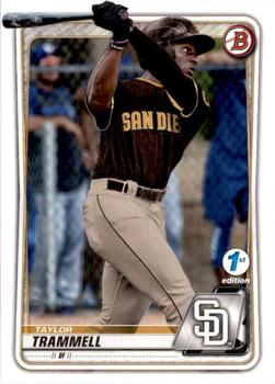 2020 Bowman 1st Edition #BFE-130 Taylor Trammell Front