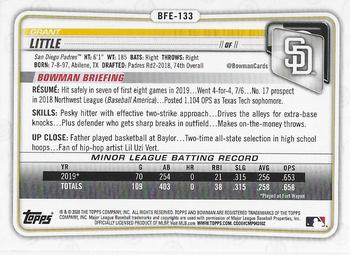 2020 Bowman 1st Edition #BFE-133 Grant Little Back