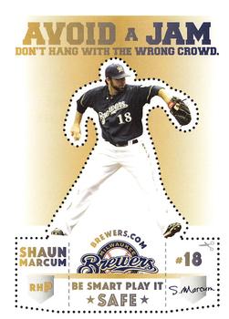 2011 Milwaukee Brewers Police - Town of Brookfield Police Department #NNO Shaun Marcum Front