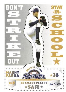 2011 Milwaukee Brewers Police - Town of Brookfield Police Department #NNO Manny Parra Front