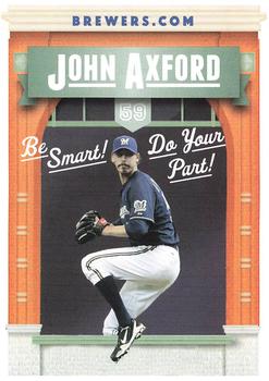 2012 Milwaukee Brewers Police - Town of Brookfield Police Department #NNO John Axford Front