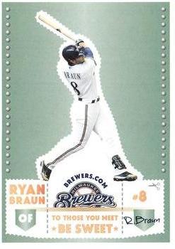 2012 Milwaukee Brewers Police - Town of Brookfield Police Department #NNO Ryan Braun Front