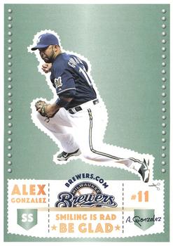 2012 Milwaukee Brewers Police - Town of Brookfield Police Department #NNO Alex Gonzalez Front