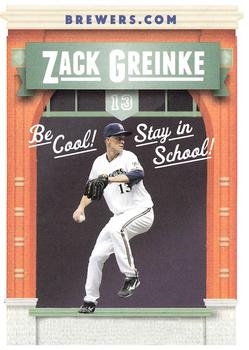2012 Milwaukee Brewers Police - Town of Brookfield Police Department #NNO Zack Greinke Front