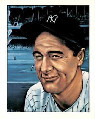 1987 CMC 1983 TCMA 50 Years of New York Yankees All-Stars #15 Lou Gehrig Front