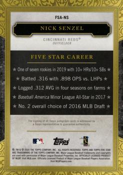 2020 Topps Five Star #FSA-NS Nick Senzel Back