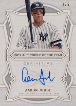 2020 Topps Definitive Collection - Defining Accolades Autograph Collection #DAAC-AJ Aaron Judge Front