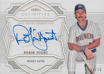 2020 Topps Definitive Collection - Defining the Decade Autograph Collection #DDAC-RY Robin Yount Front