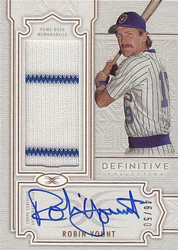 2020 Topps Definitive Collection - Definitive Autograph Relics #DARC-RY Robin Yount Front