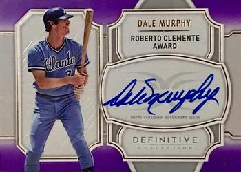 2020 Topps Definitive Collection - Legendary Autograph Collection Purple #LAC-DM Dale Murphy Front