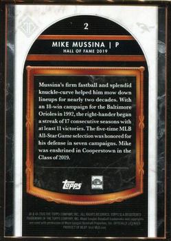 2020 Topps Transcendent Collection Hall of Fame Edition - Hall of Fame Icons #2 Mike Mussina Back