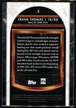 2020 Topps Transcendent Collection Hall of Fame Edition - Hall of Fame Icons #3 Frank Thomas Back