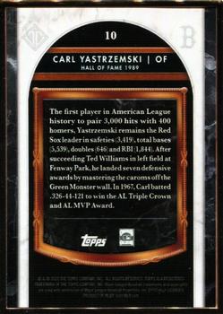 2020 Topps Transcendent Collection Hall of Fame Edition - Hall of Fame Icons #10 Carl Yastrzemski Back