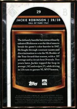 2020 Topps Transcendent Collection Hall of Fame Edition - Hall of Fame Icons #29 Jackie Robinson Back