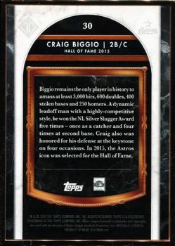 2020 Topps Transcendent Collection Hall of Fame Edition - Hall of Fame Icons #30 Craig Biggio Back