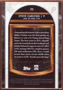 2020 Topps Transcendent Collection Hall of Fame Edition - Hall of Fame Icons #31 Steve Carlton Back