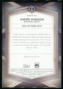 2020 Topps Transcendent Collection Hall of Fame Edition - Hall of Famers Sketch Reproductions #HOFR-AD Andre Dawson Back