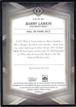 2020 Topps Transcendent Collection Hall of Fame Edition - Hall of Famers Sketch Reproductions #HOFR-BL Barry Larkin Back