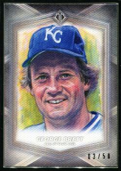 2020 Topps Transcendent Collection Hall of Fame Edition - Hall of Famers Sketch Reproductions #HOFR-GB George Brett Front