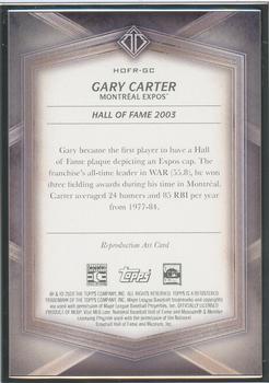 2020 Topps Transcendent Collection Hall of Fame Edition - Hall of Famers Sketch Reproductions #HOFR-GC Gary Carter Back
