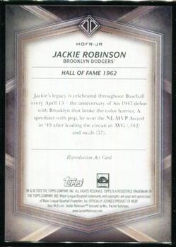 2020 Topps Transcendent Collection Hall of Fame Edition - Hall of Famers Sketch Reproductions #HOFR-JR Jackie Robinson Back