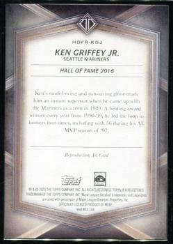 2020 Topps Transcendent Collection Hall of Fame Edition - Hall of Famers Sketch Reproductions #HOFR-KGJ Ken Griffey Jr. Back