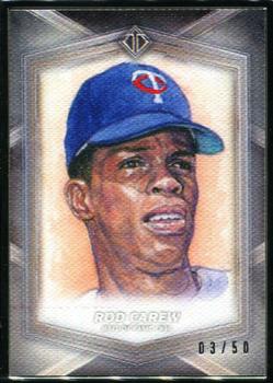 2020 Topps Transcendent Collection Hall of Fame Edition - Hall of Famers Sketch Reproductions #HOFR-RC Rod Carew Front