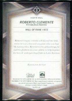 2020 Topps Transcendent Collection Hall of Fame Edition - Hall of Famers Sketch Reproductions #HOFR-RCL Roberto Clemente Back
