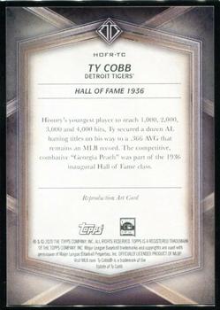2020 Topps Transcendent Collection Hall of Fame Edition - Hall of Famers Sketch Reproductions #HOFR-TC Ty Cobb Back