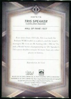 2020 Topps Transcendent Collection Hall of Fame Edition - Hall of Famers Sketch Reproductions #HOFR-TS Tris Speaker Back