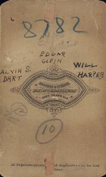 1866 Newberry & Solanders #NNO Alvin Dart / Edgar Gleim / William Harper Back