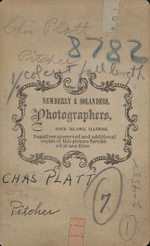 1866 Newberry & Solanders #NNO Charles Platt Back