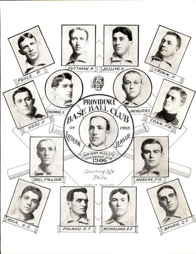 1973 TCMA 1905-06 Sporting Life Team Composites (W601) (reprint) #NNO Providence Grays Front