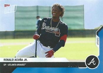2020 Topps Now Road to Opening Day Atlanta Braves - Blue #OD-226 Ronald Acuna Jr. Front