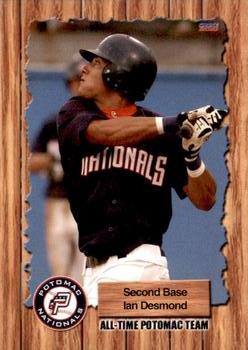 2010 Choice Potomac Nationals All-Time Team #9 Ian Desmond Front