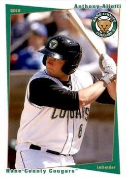 2010 Grandstand Kane County Cougars SGA #NNO Anthony Aliotti Front