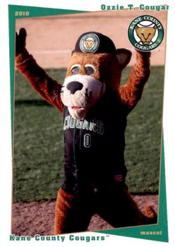 2010 Grandstand Kane County Cougars SGA #NNO Ozzie T. Cougar Front