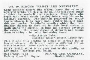 1933 DeLong Gum (R333) (reprint) #10 Frank J. 